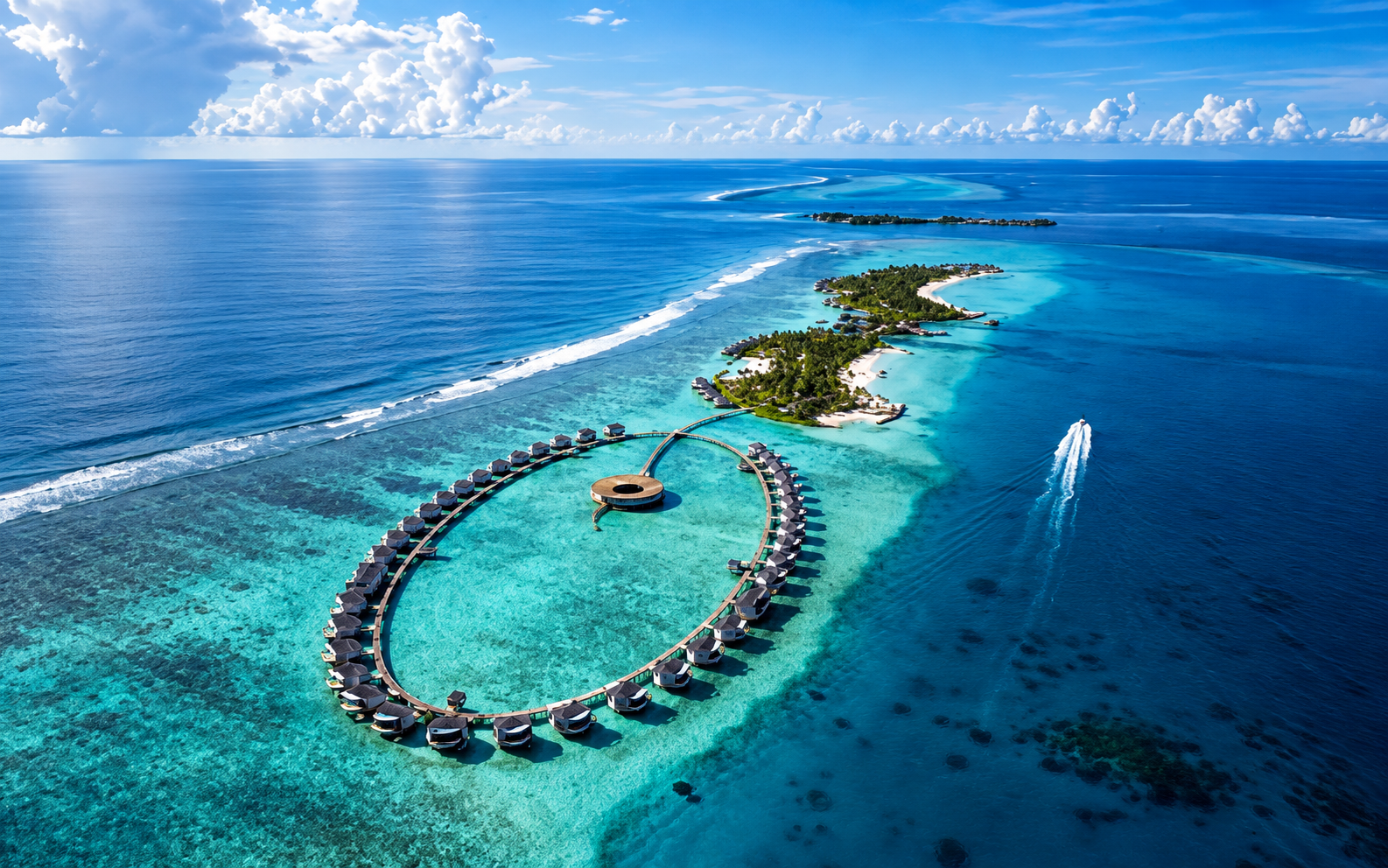Maldives tropical island
