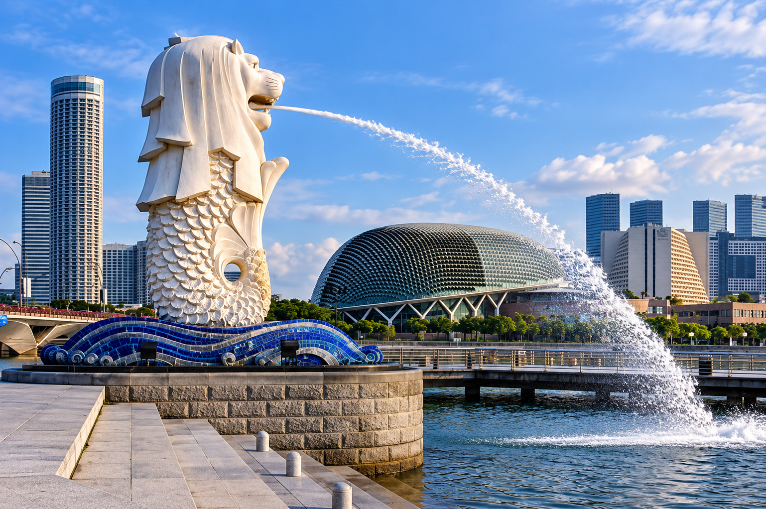 Singapore city skyline